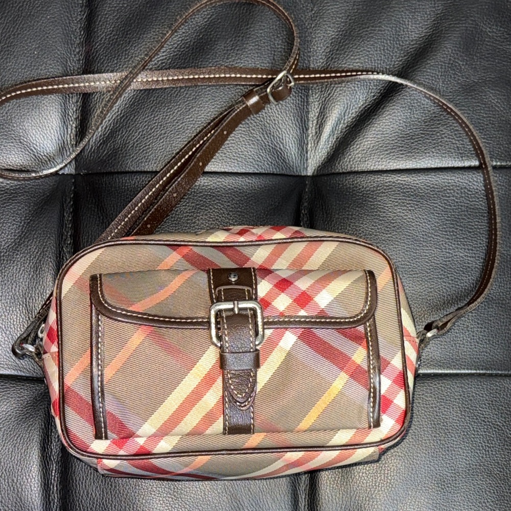 BURBERRY Plaid Crossbody Bag